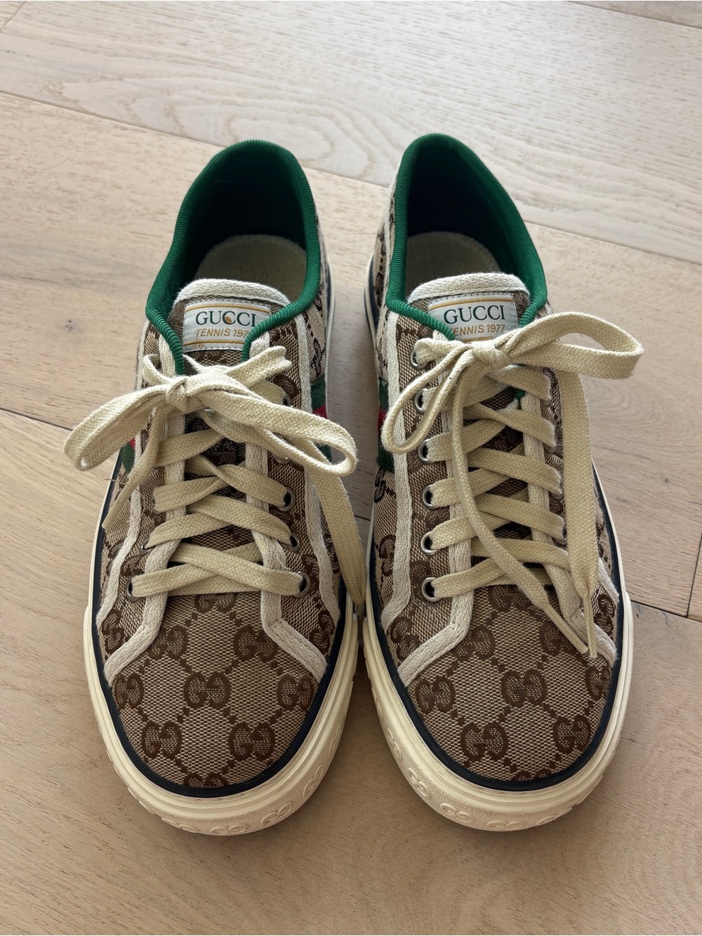 Gucci Tennis 1977 GG Canvas Sneakers – Size 39+